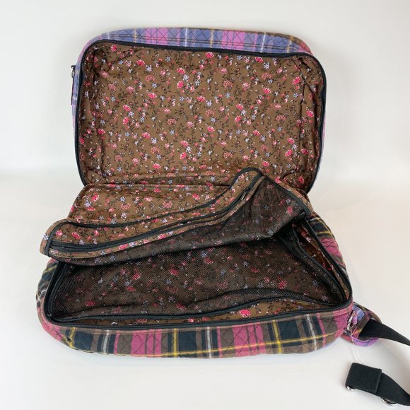 Vera Bradley Lay Flat Weekender Cozy Plaid - Picture 10 of 12